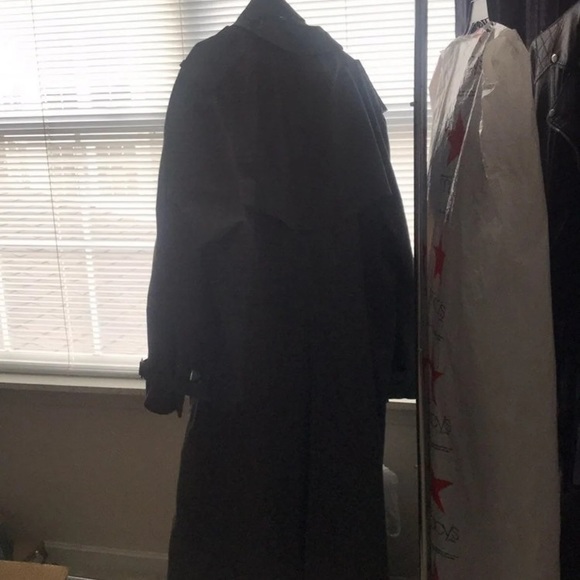 Men’s Grey Trench Coat w/ Belt - Picture 2 of 6
